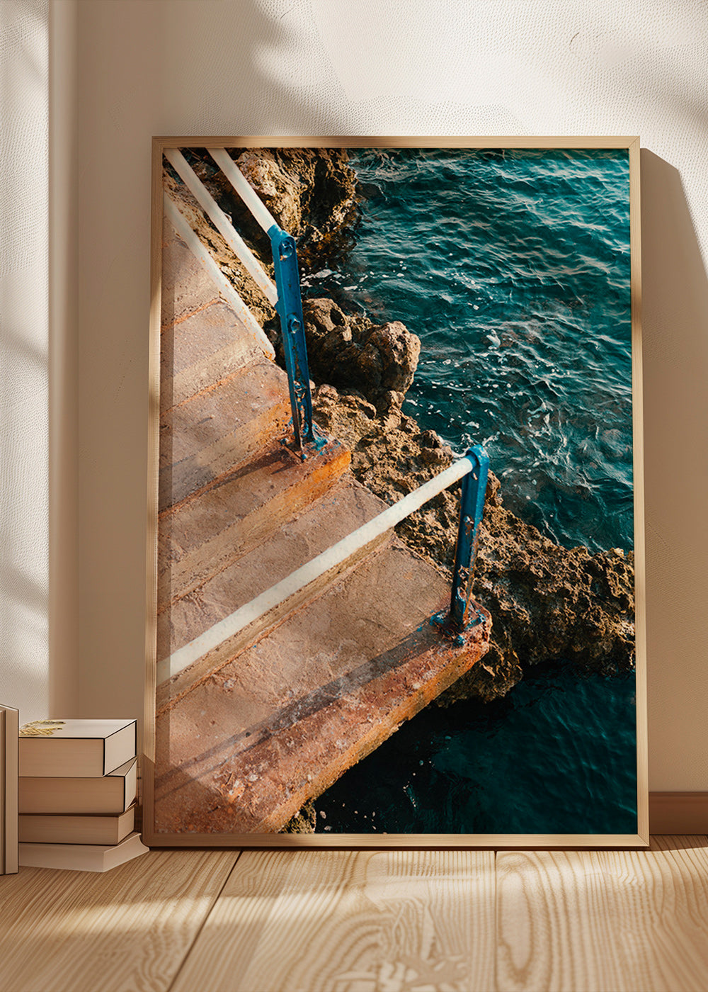 Landschaftskunst mit Treppe zum Meer – Product1
