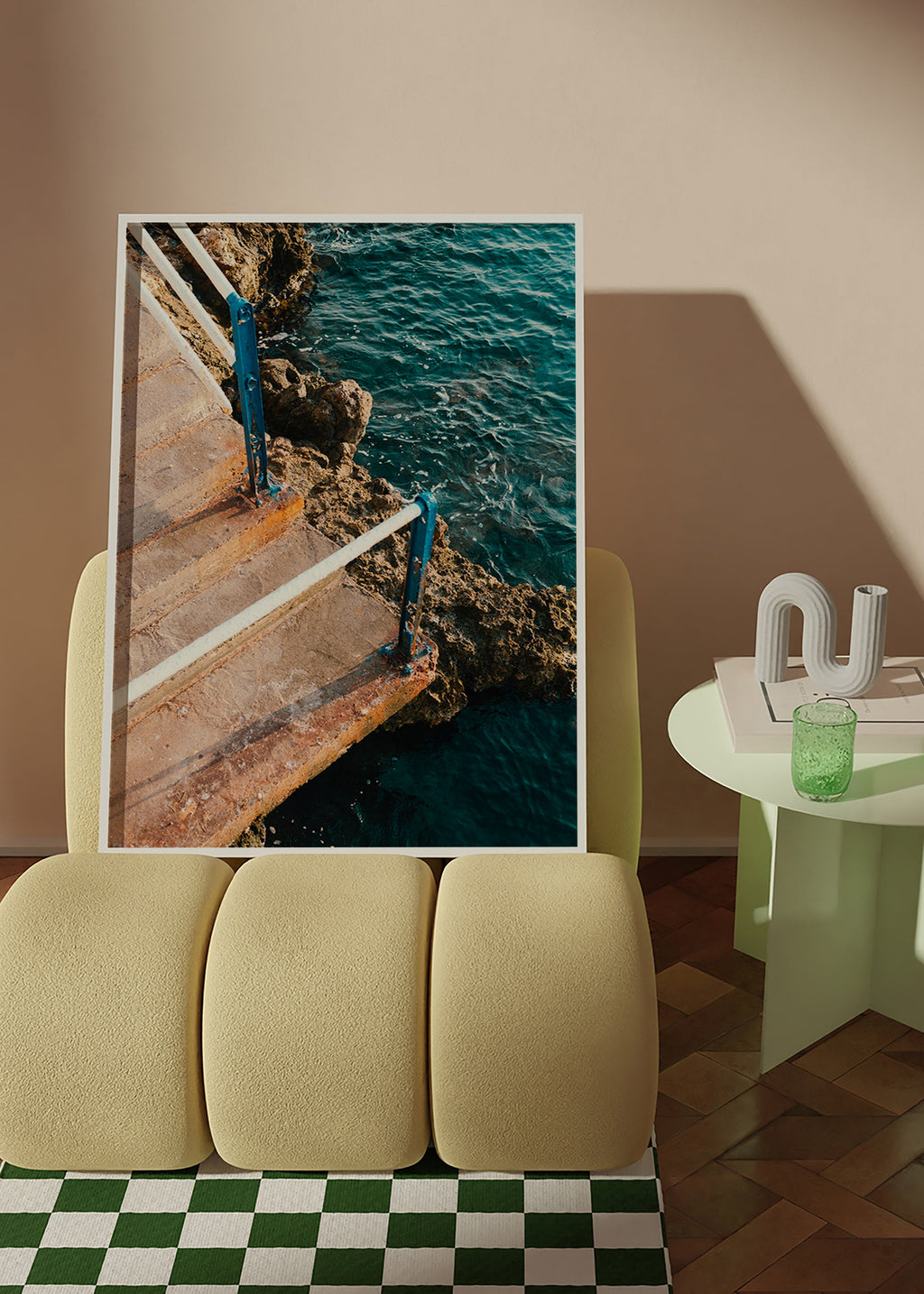 Landschaftskunst mit Treppe zum Meer – Product2