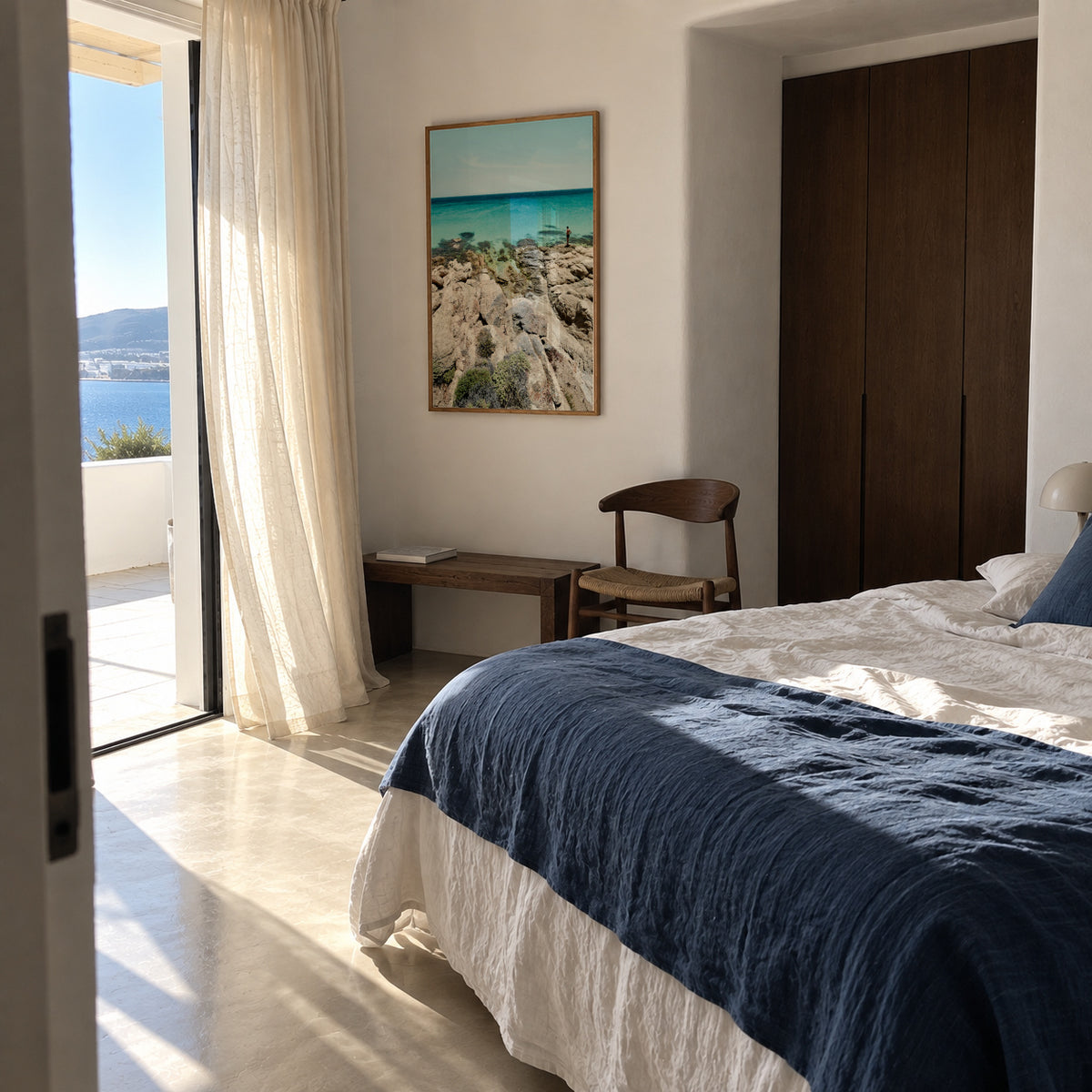 The Man and the Sea - Framed poster in an interior