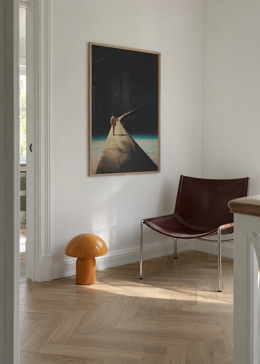 We Chose This Road My Dear - Framed poster in an interior