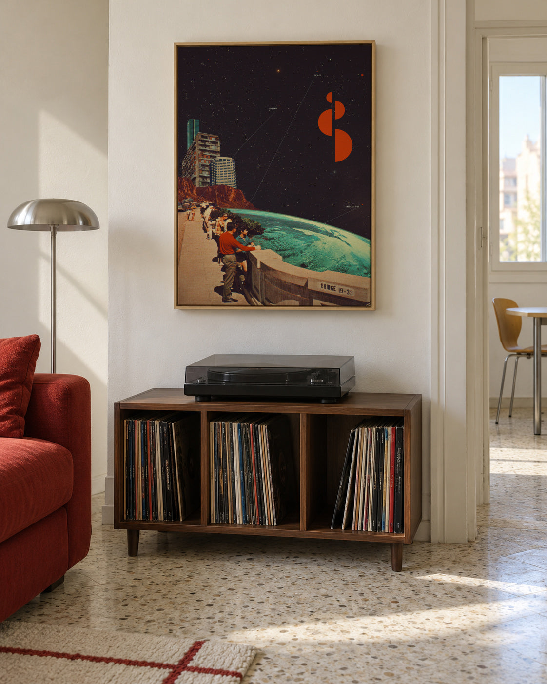 Hopes And Dreams - Framed canvas in an interior