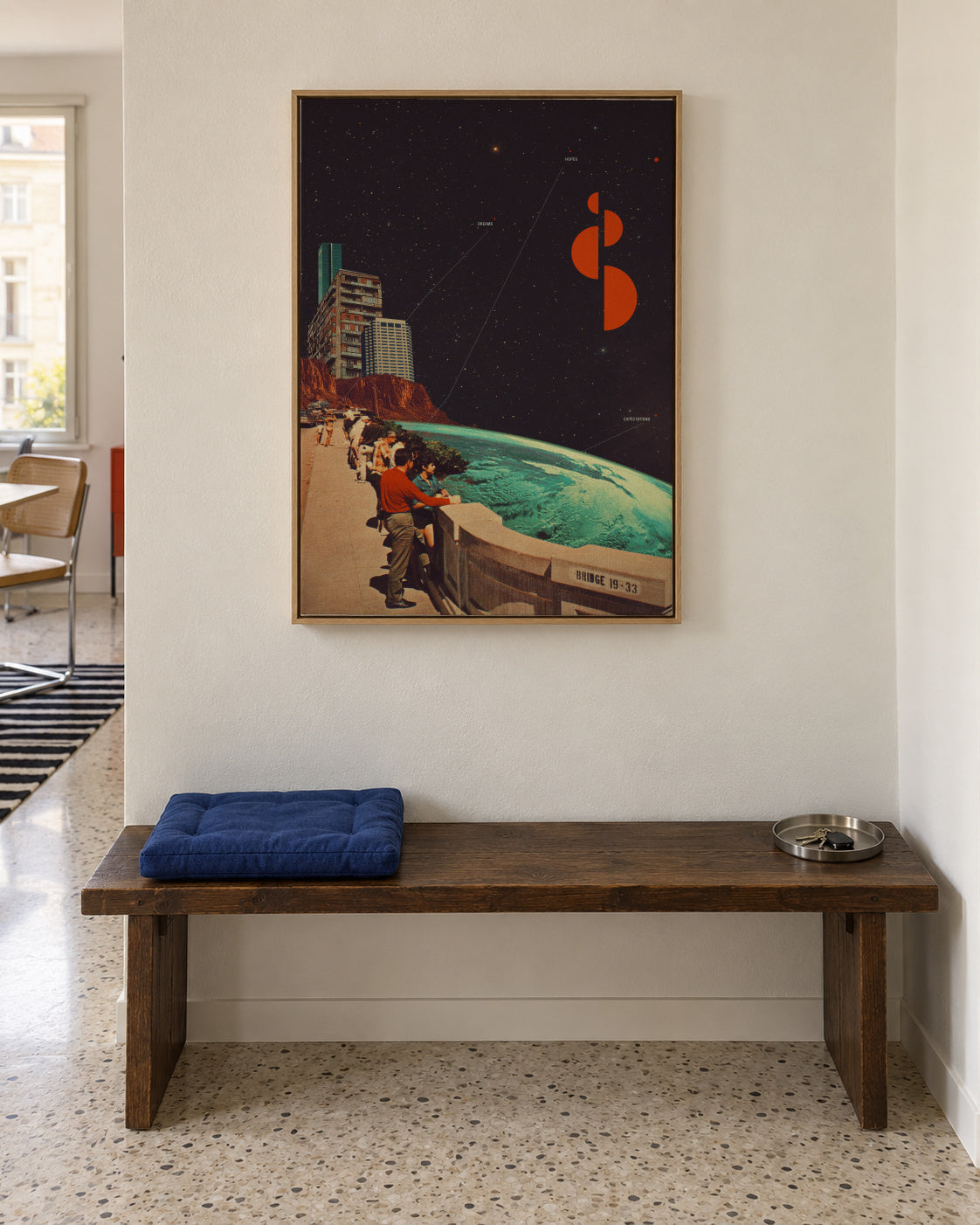 Hopes And Dreams - Framed canvas in an interior