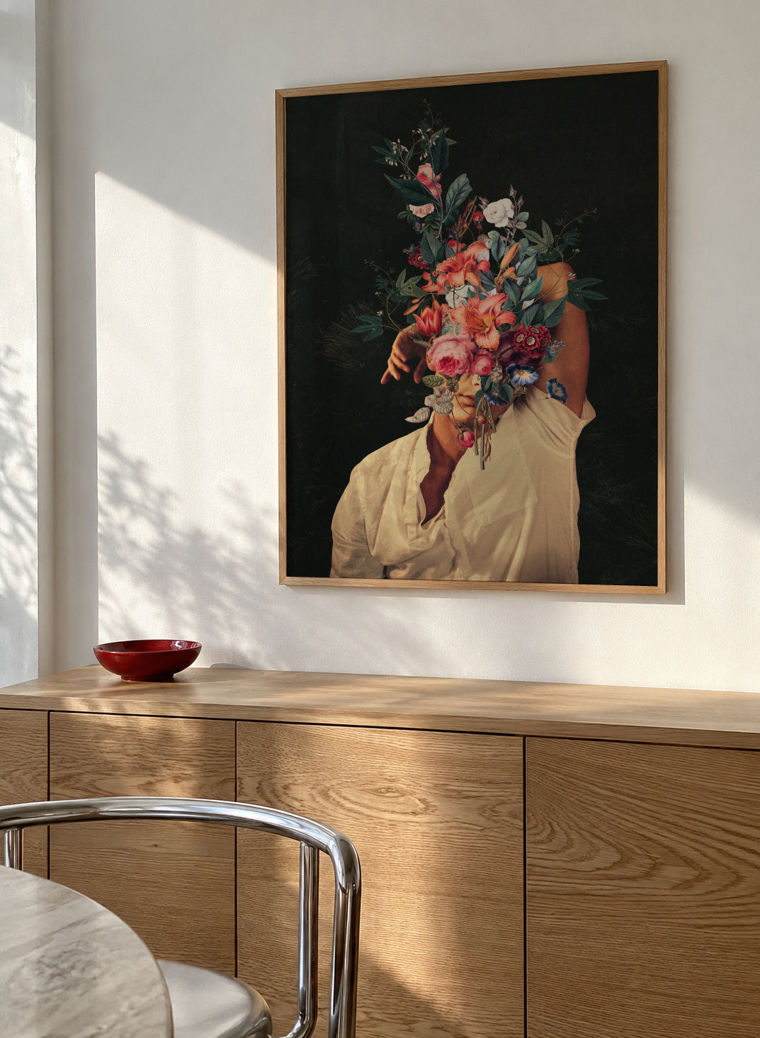 Roses Bloomed Every Time I Thought Of You - Framed poster in an interior