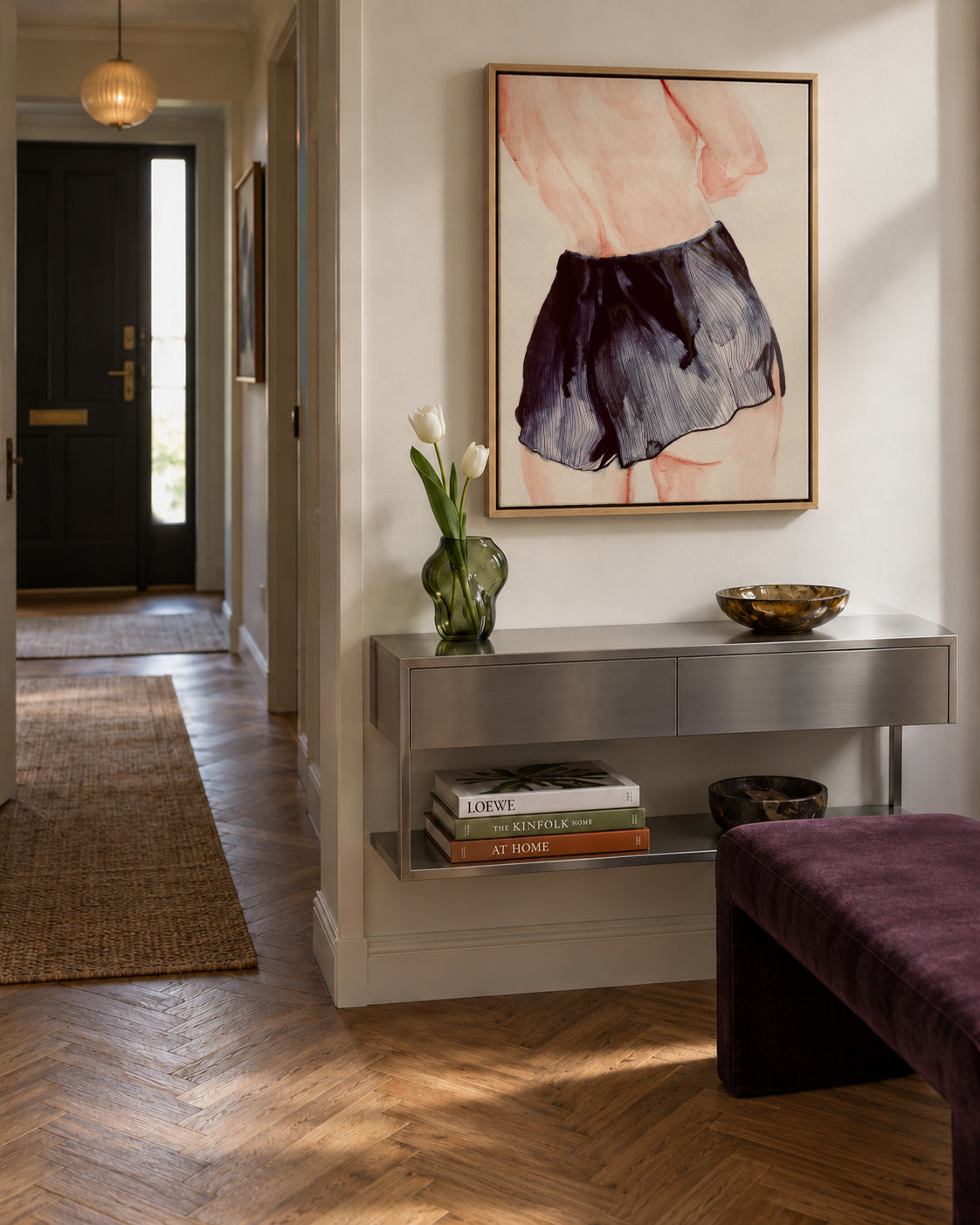 The Turn - Framed canvas in an interior