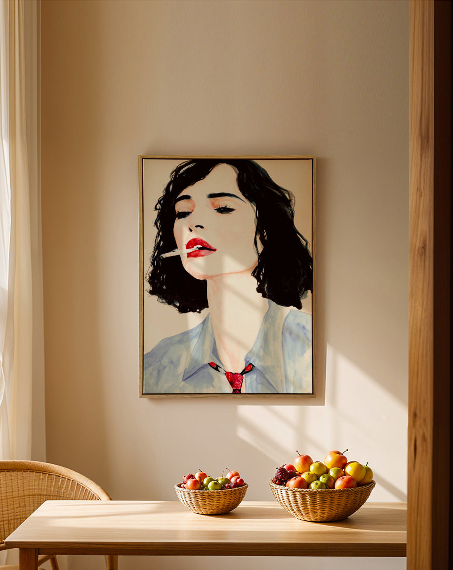 La rêve français - Framed canvas in an interior