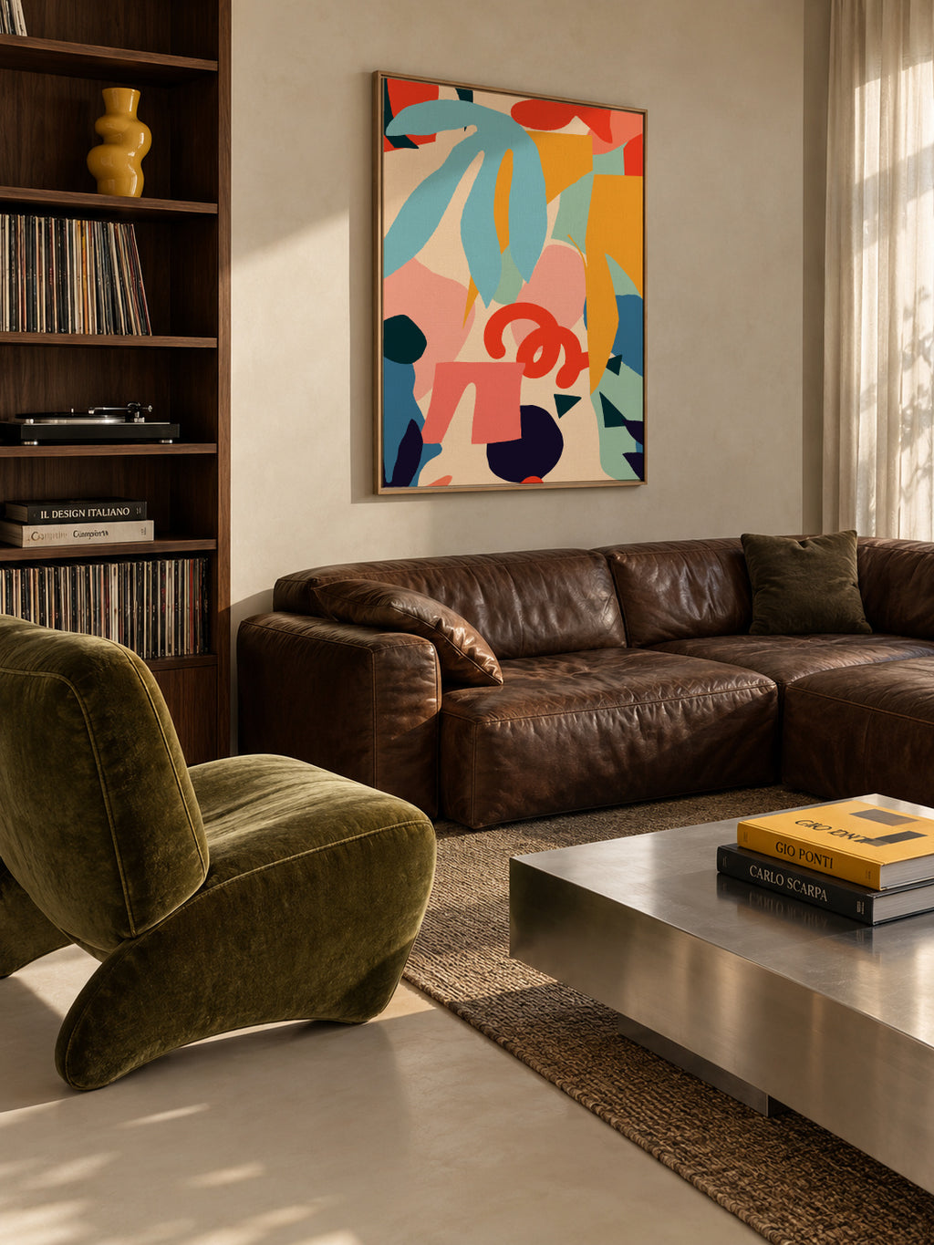 Gunga - Framed canvas in an interior