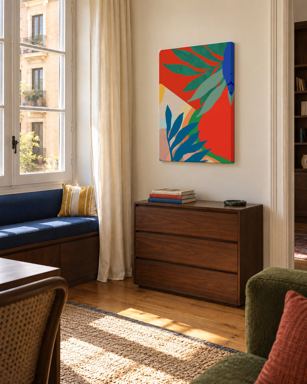 Paripueira - Unframed canvas in an interior
