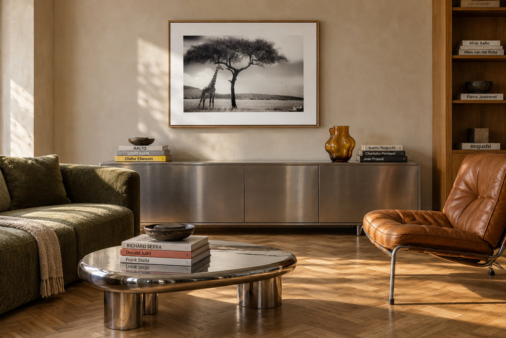 under the African sun - Framed canvas in an interior