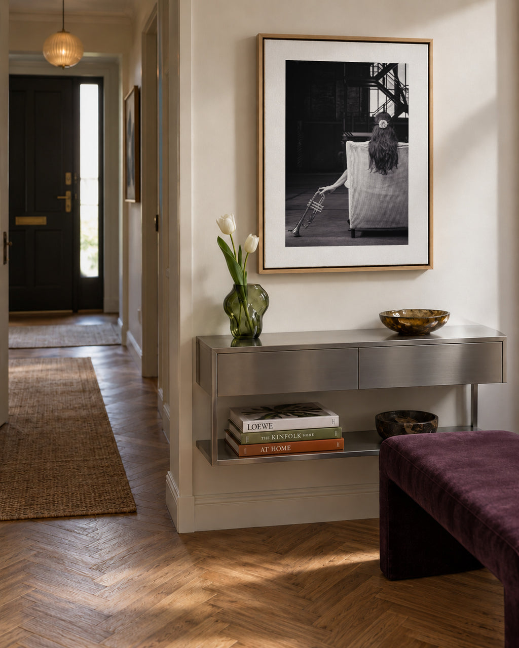Sentimental sounds - Framed canvas in an interior