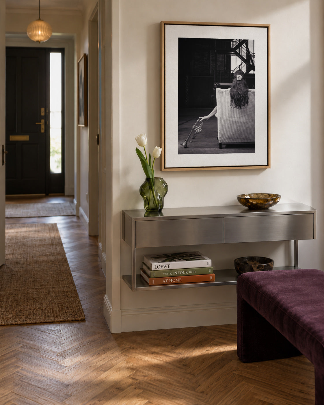 Sentimental sounds - Framed canvas in an interior