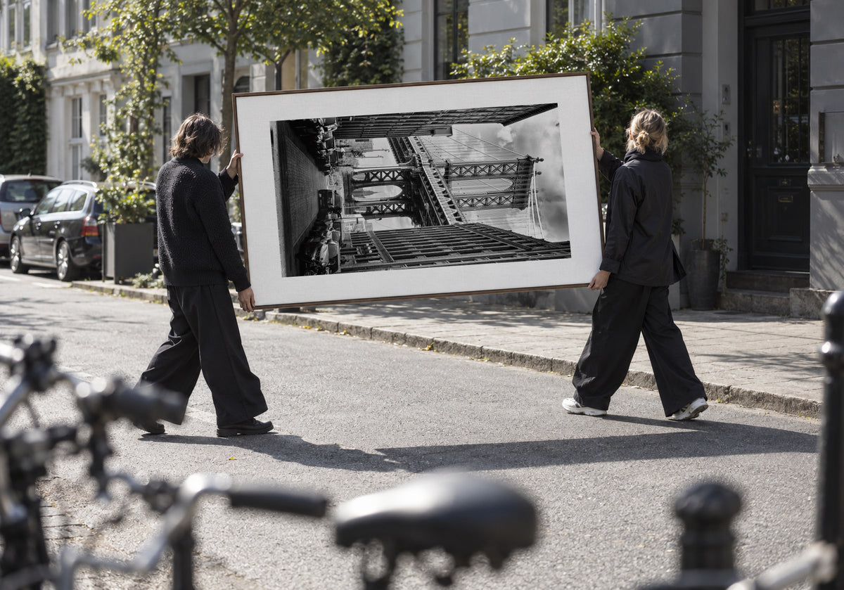 In America - Framed canvas in an interior