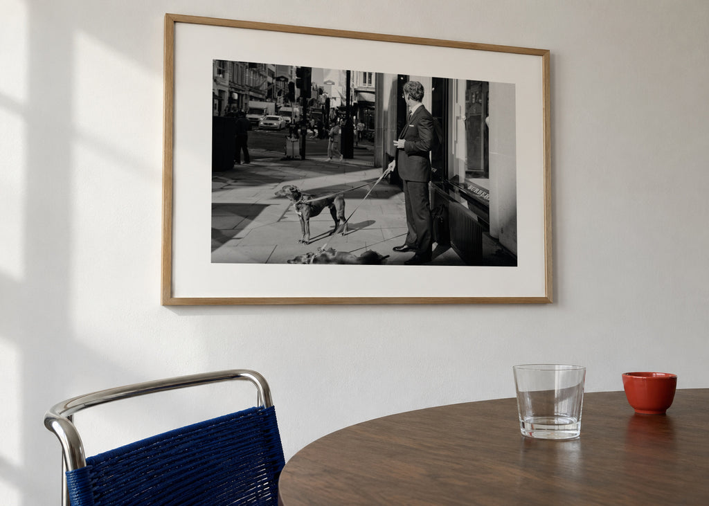 The wait - Framed poster in an interior