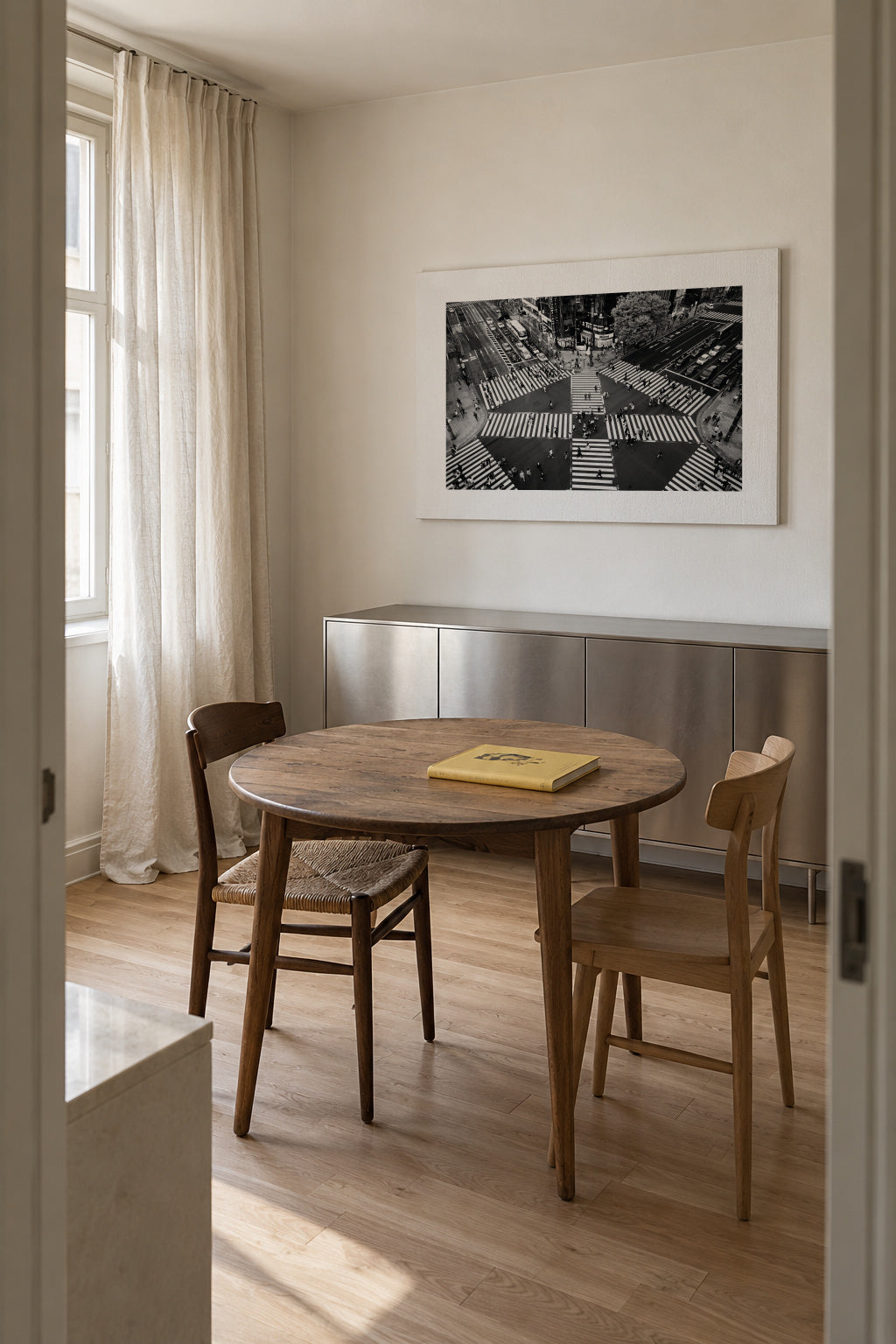 Ginza - Unframed canvas in an interior