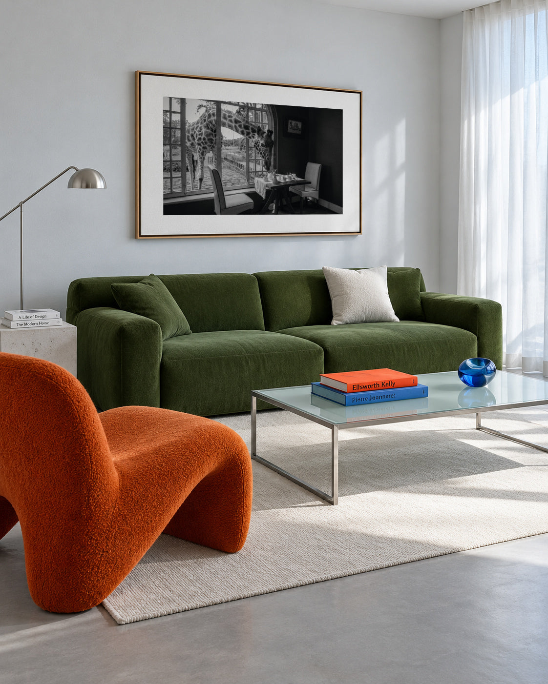 Breakfast time - Framed canvas in an interior