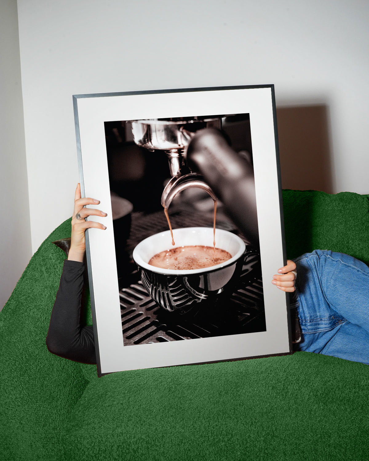 Coffee V - Framed poster detail