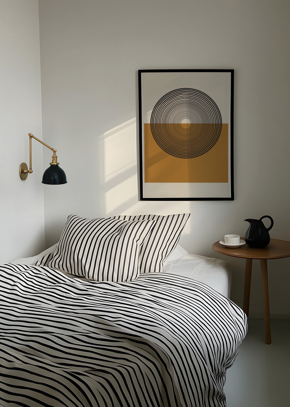 Retro Landscape - Framed poster in an interior