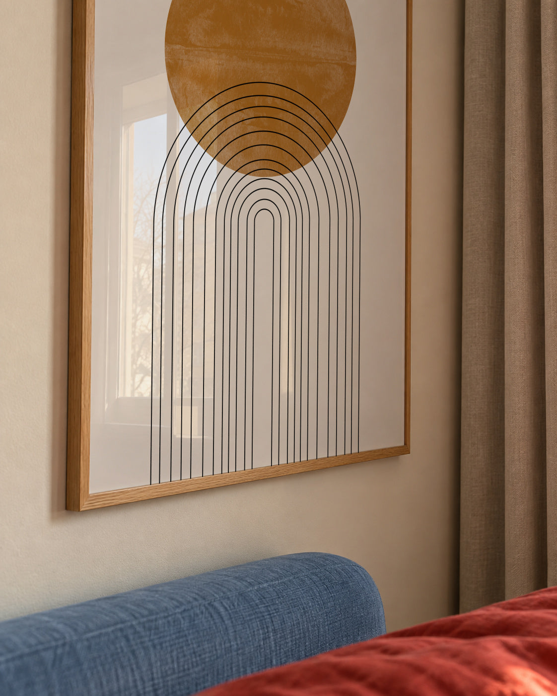 Abstract Flow No2. - Framed poster detail