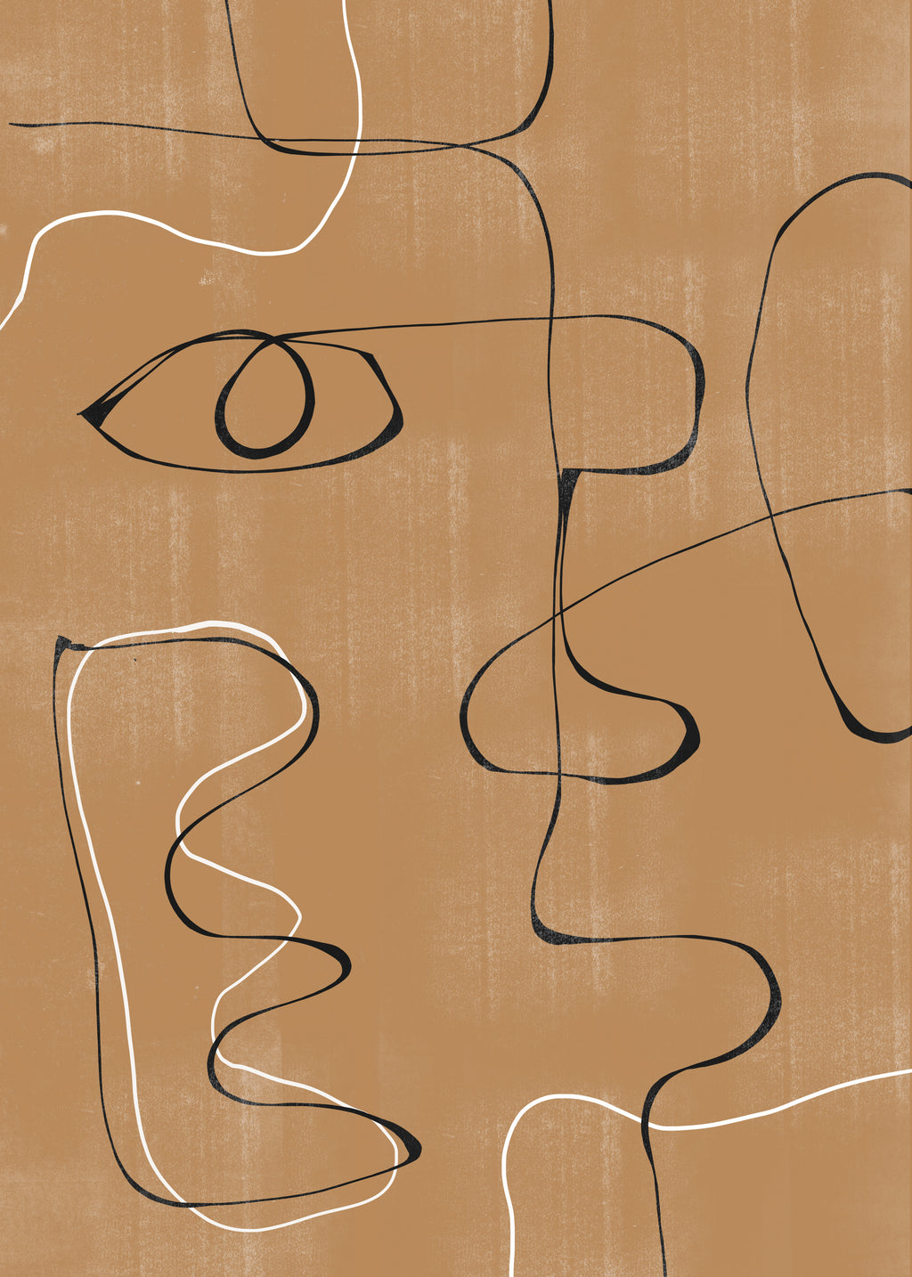 Abstract Face No3. - Unframed art print