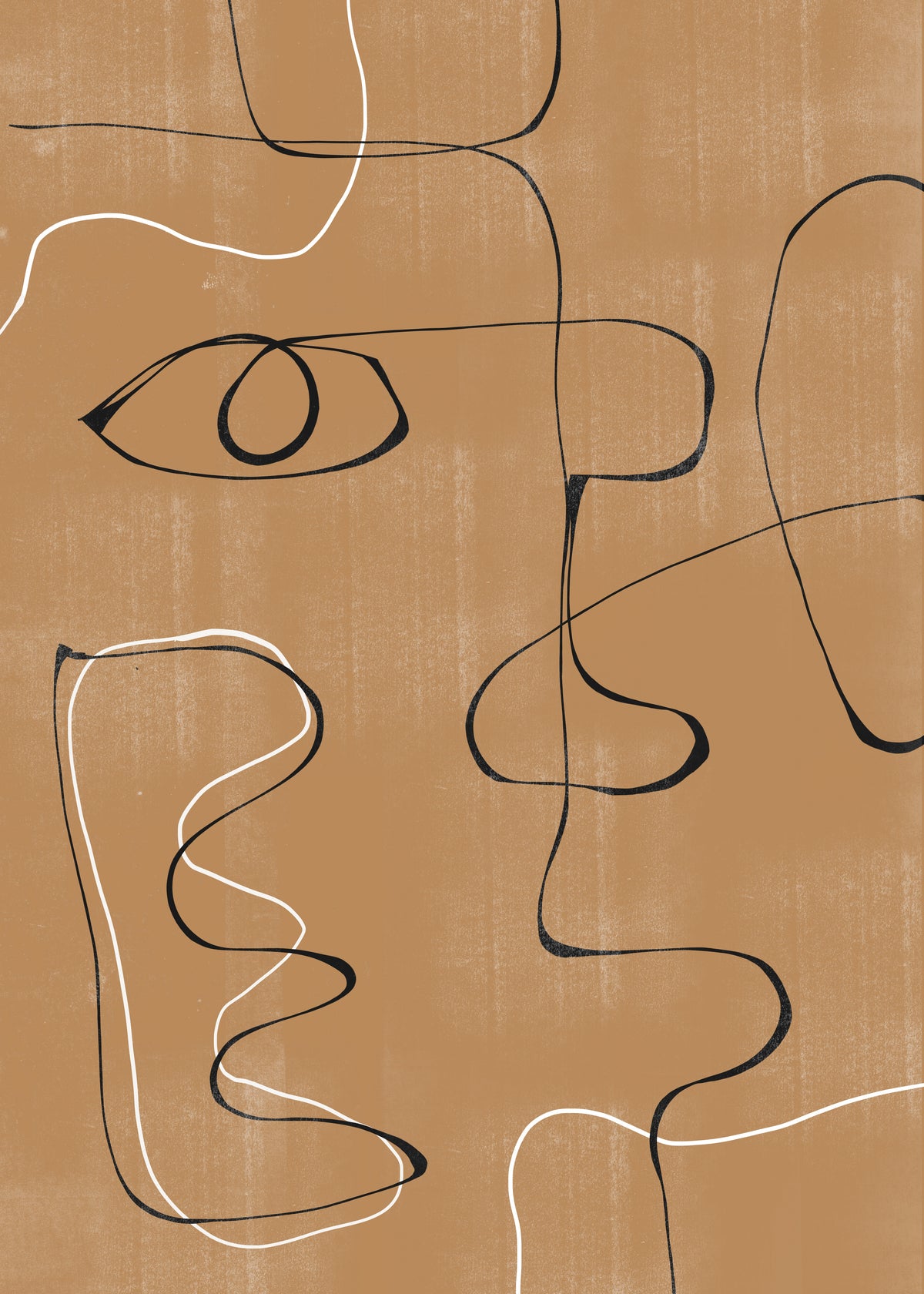 Abstract Face No3. - Unframed art print