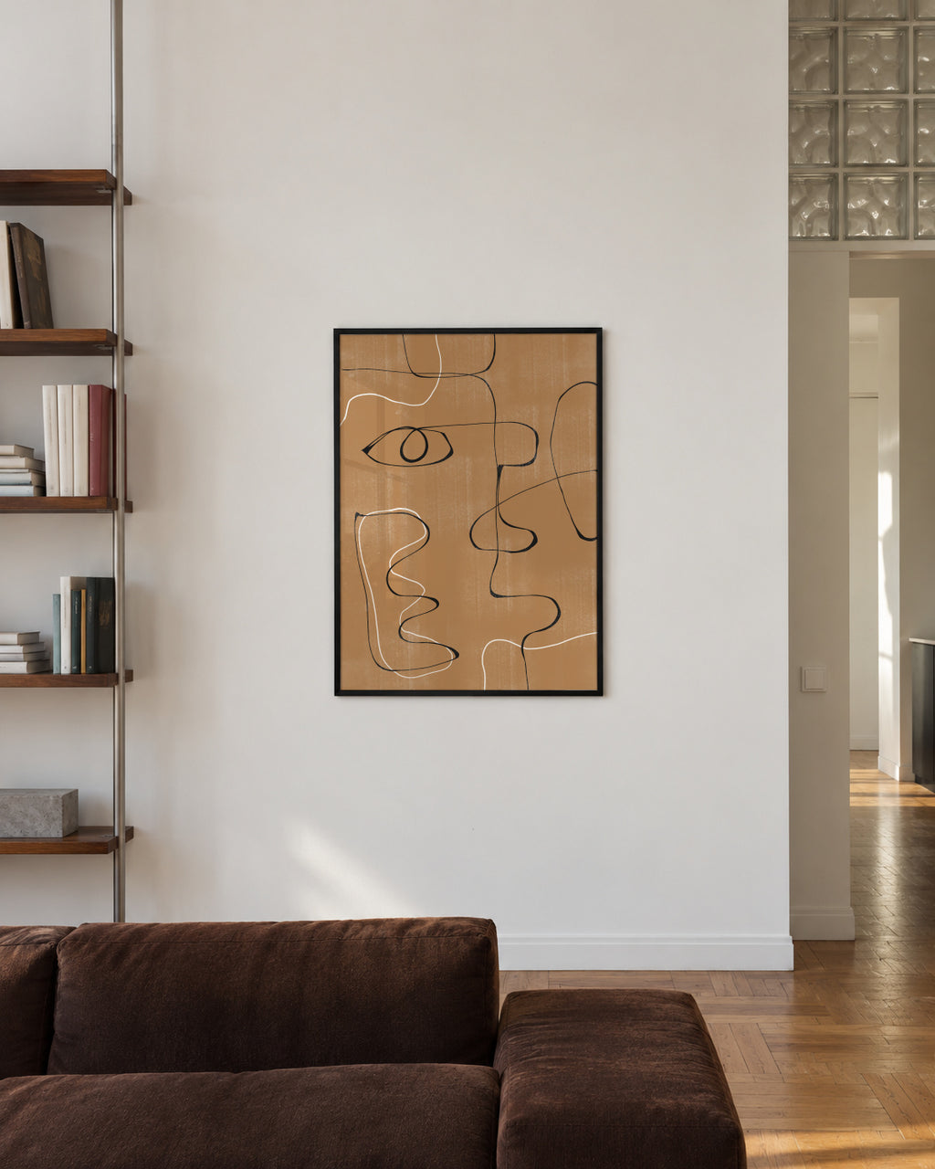 Abstract Face No3. - Framed poster in an interior
