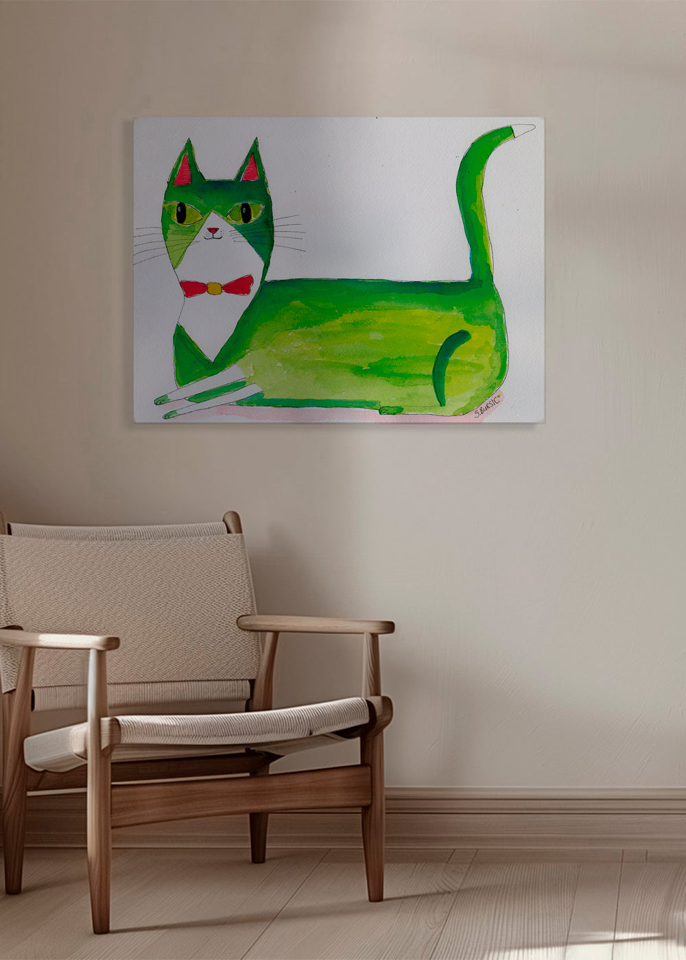 The green cat - Sharyn Bursic