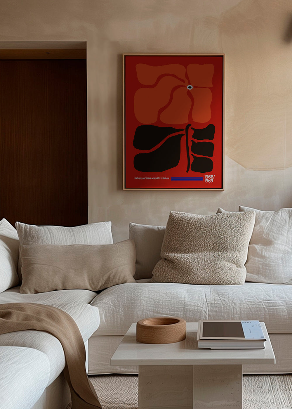 English Gardens Red/Orange - Frances Collett