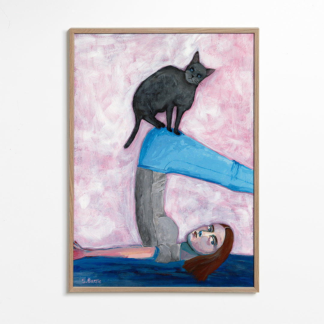 Yoga with my Cat - Sharyn Bursic