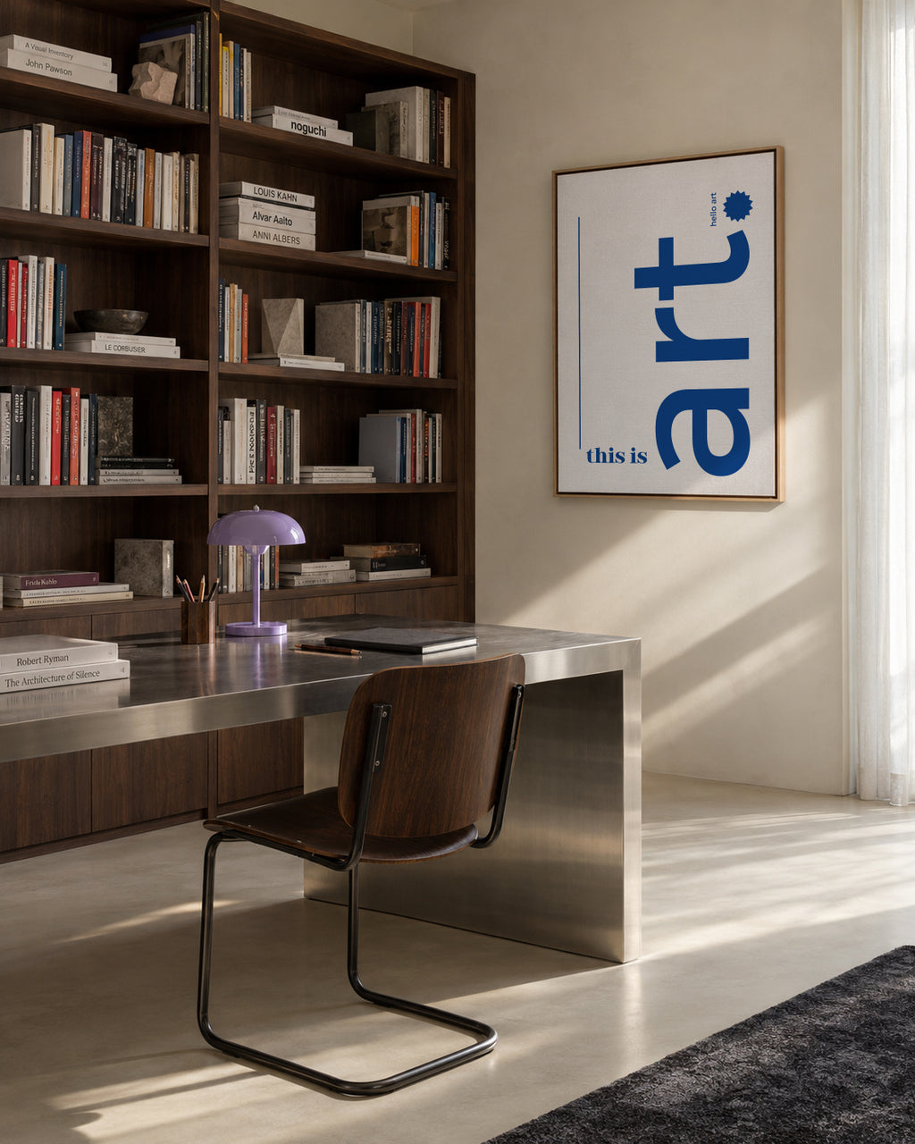 This is Art (hello art) - Framed canvas in an interior