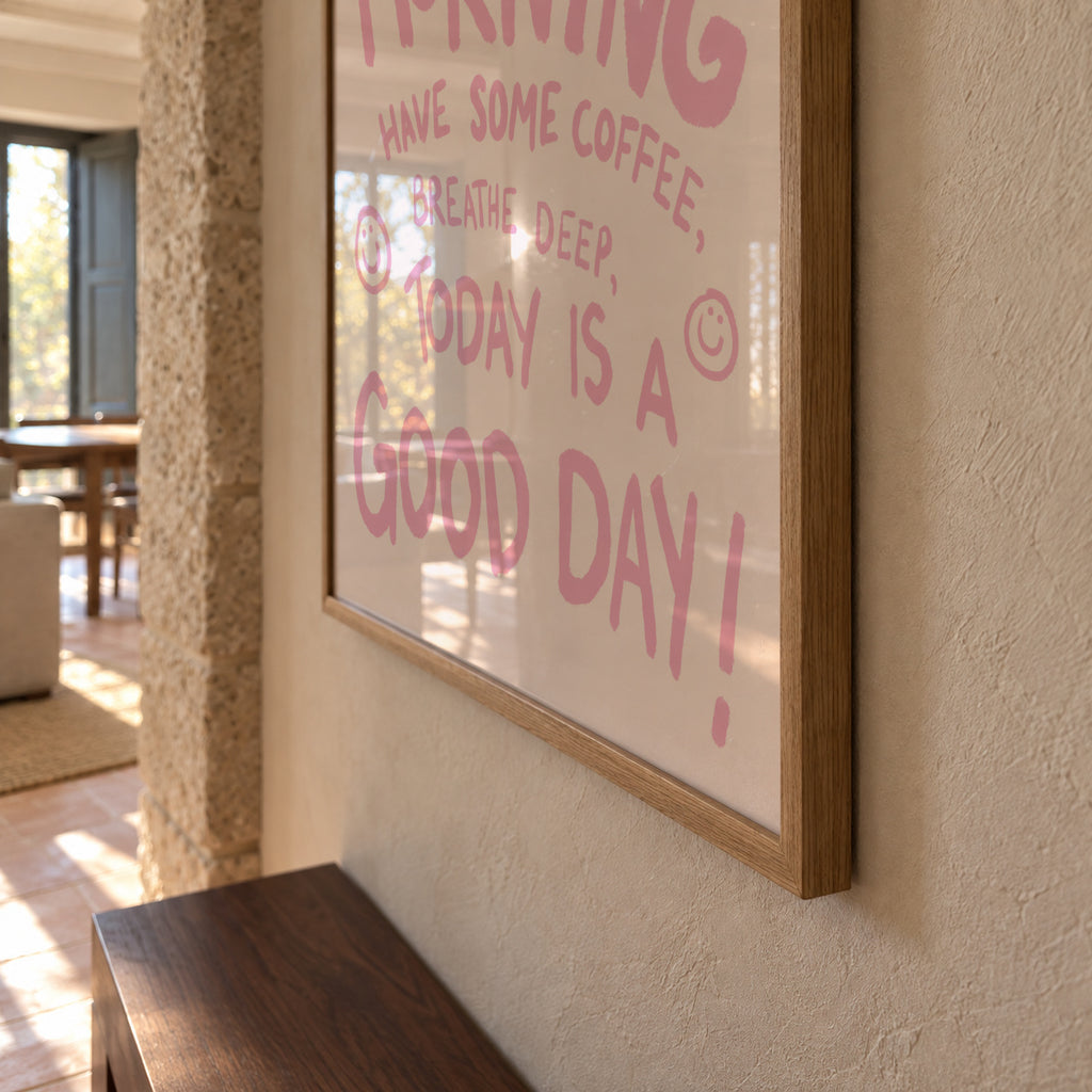 Good Morning - Framed poster detail