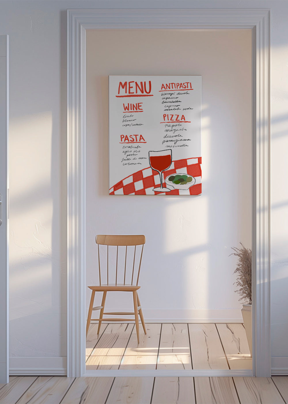 Italian Menu - Athene Fritsch