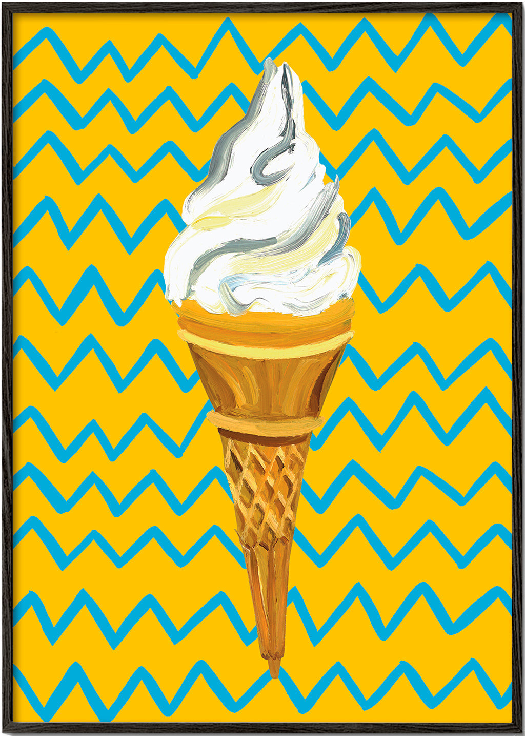 Ice Cream Yellow Zigzag - Alice Straker