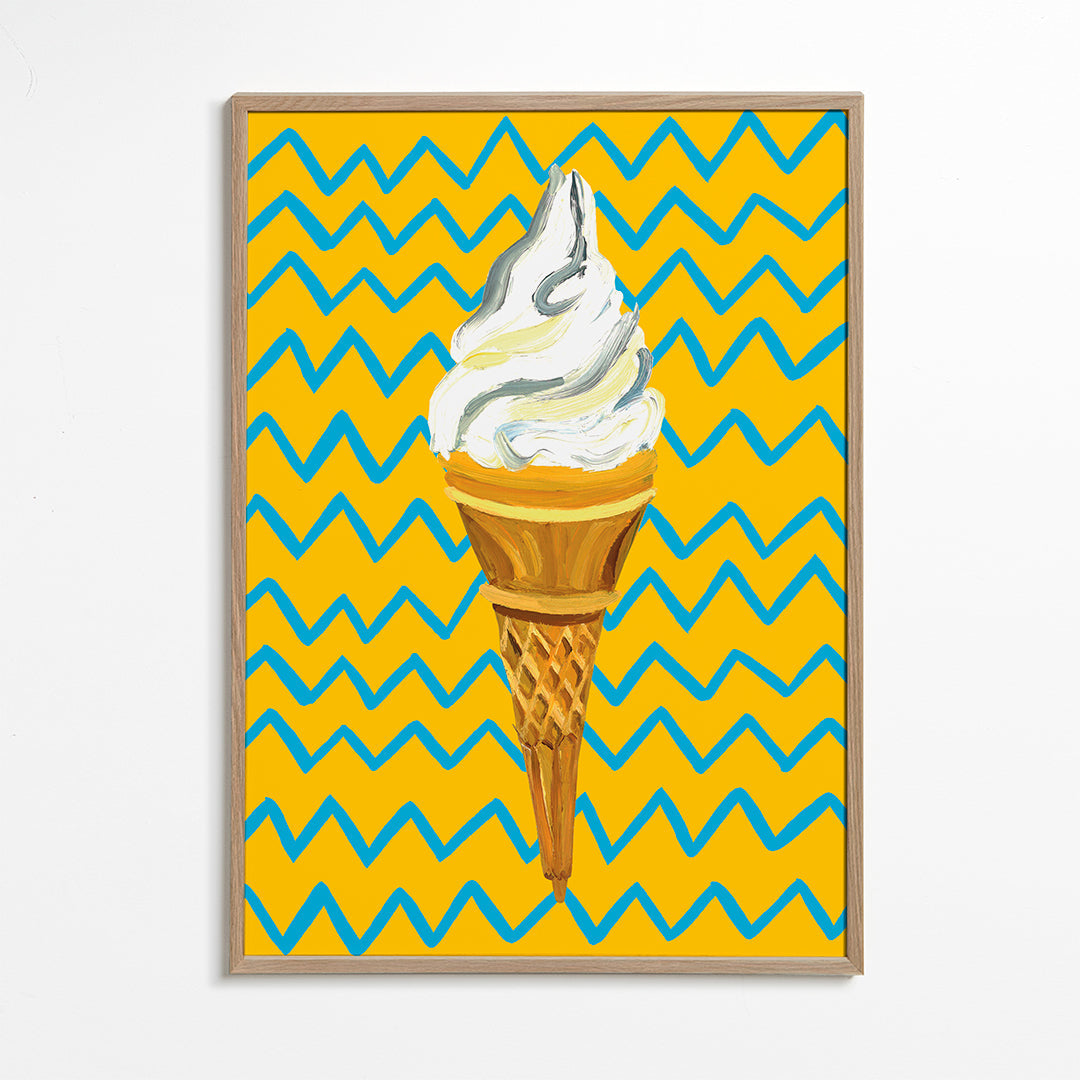 Ice Cream Yellow Zigzag - Alice Straker