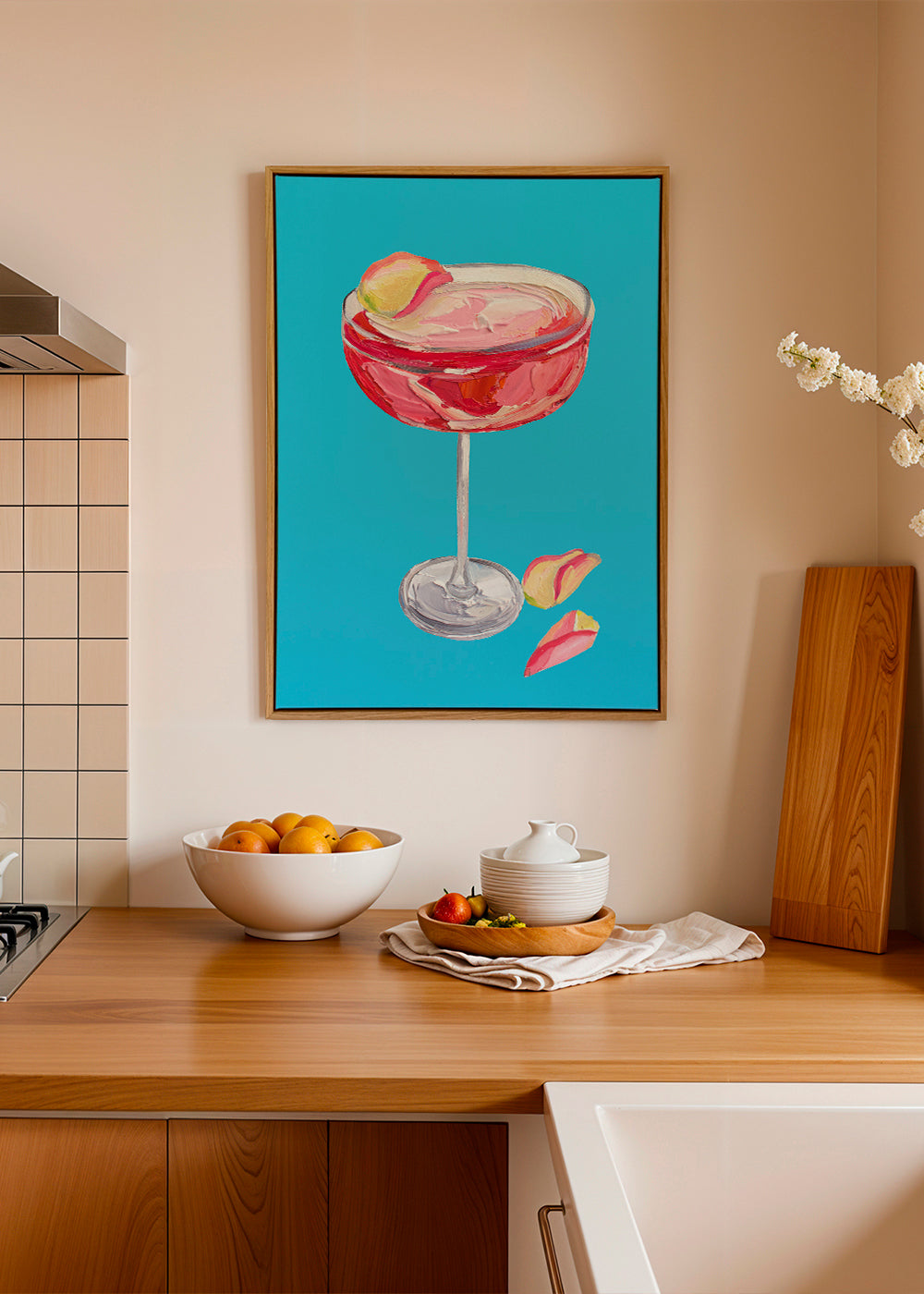 Sparkling Rose Gin Cocktail - Alice Straker