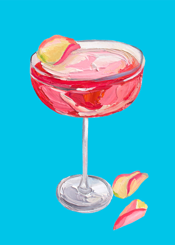 Sparkling Rose Gin Cocktail - Alice Straker