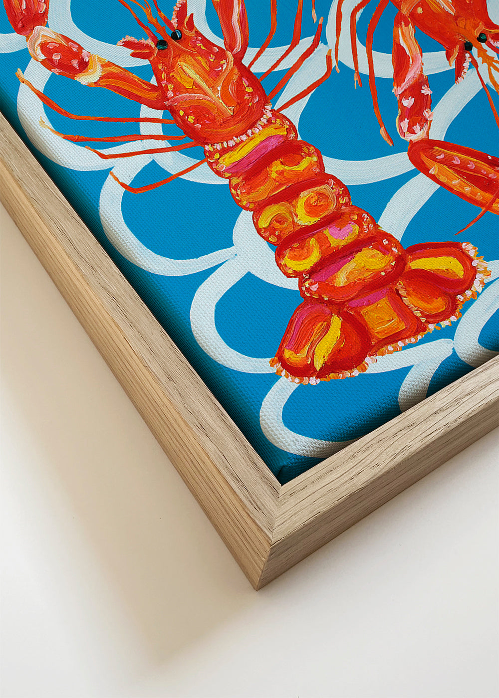 Langoustines On Blue - Alice Straker