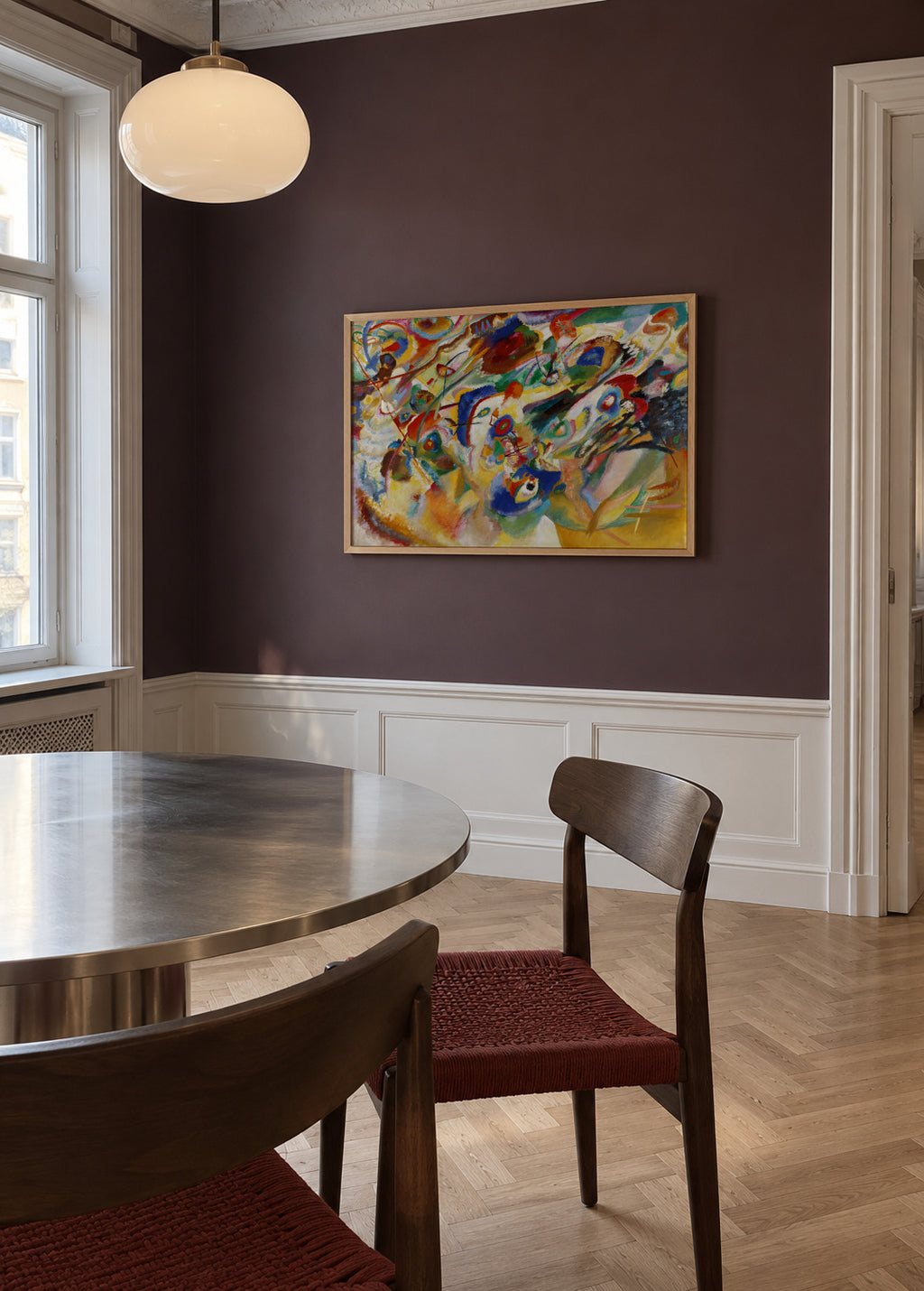 Komposition VII - Vasili Kandinsky - Framed poster in an interior