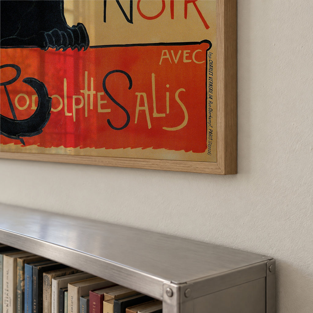 Le Chat Noir - Théophile Alexandre Steinlen - Framed poster detail