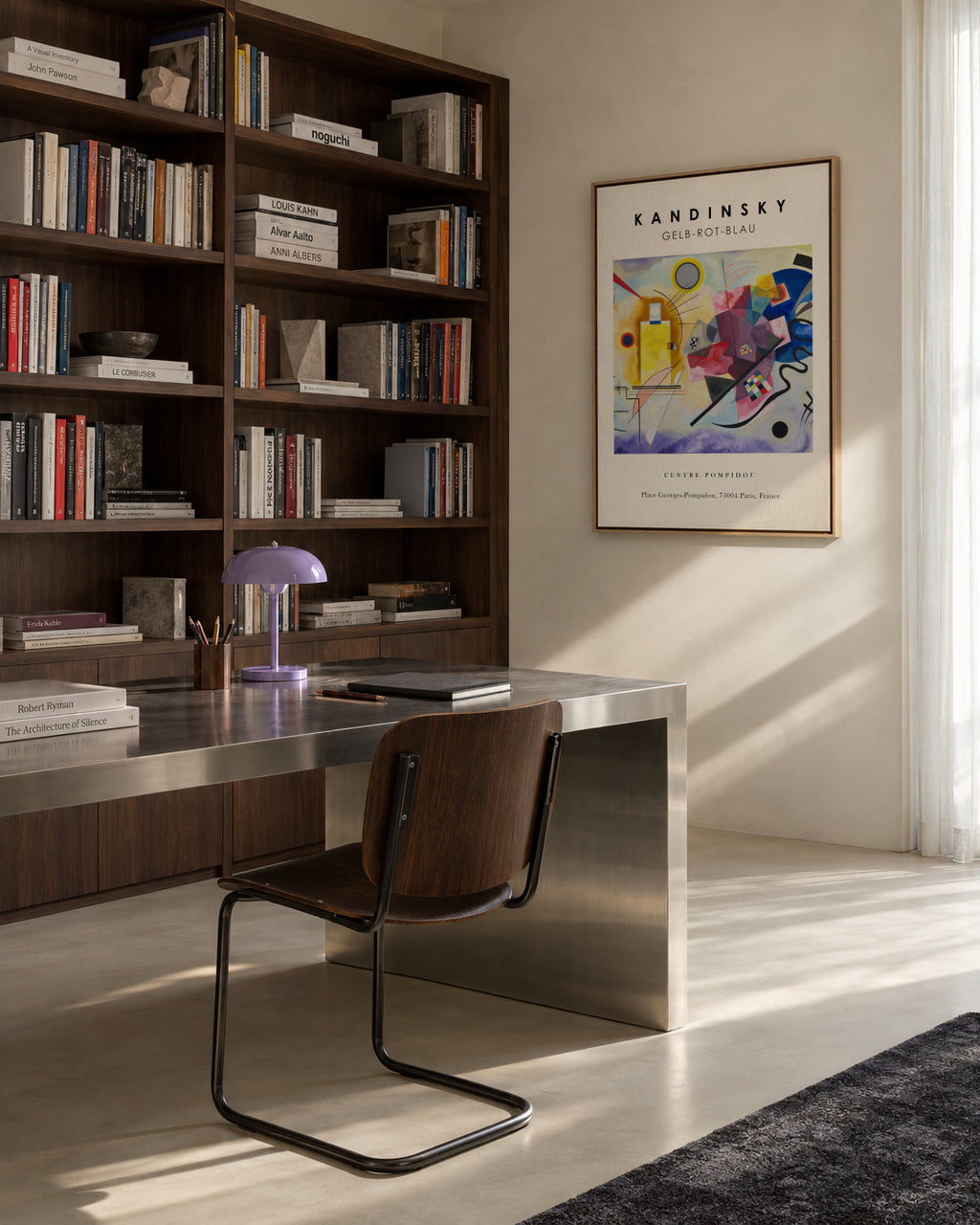 Gelb-Rot-Blau Exhibition - Vasili Kandinsky - Framed canvas in an interior