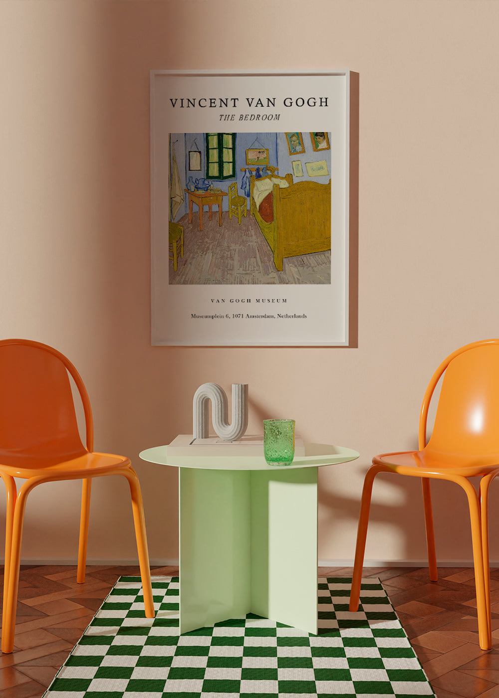 Van Gogh's Bedroom in Arles Exhibition White - Van Gogh