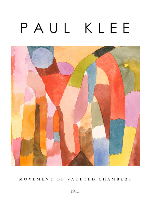 Movement of Vaulted Chambers Exhibition White - Paul Klee - Unframed art print