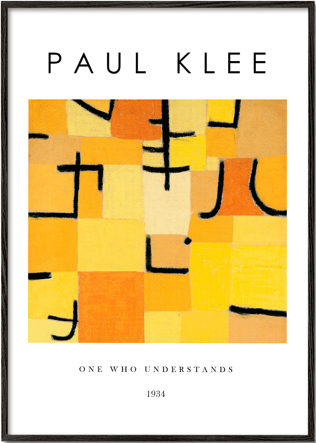 One Who Understands 2 Exhibition White - Paul Klee