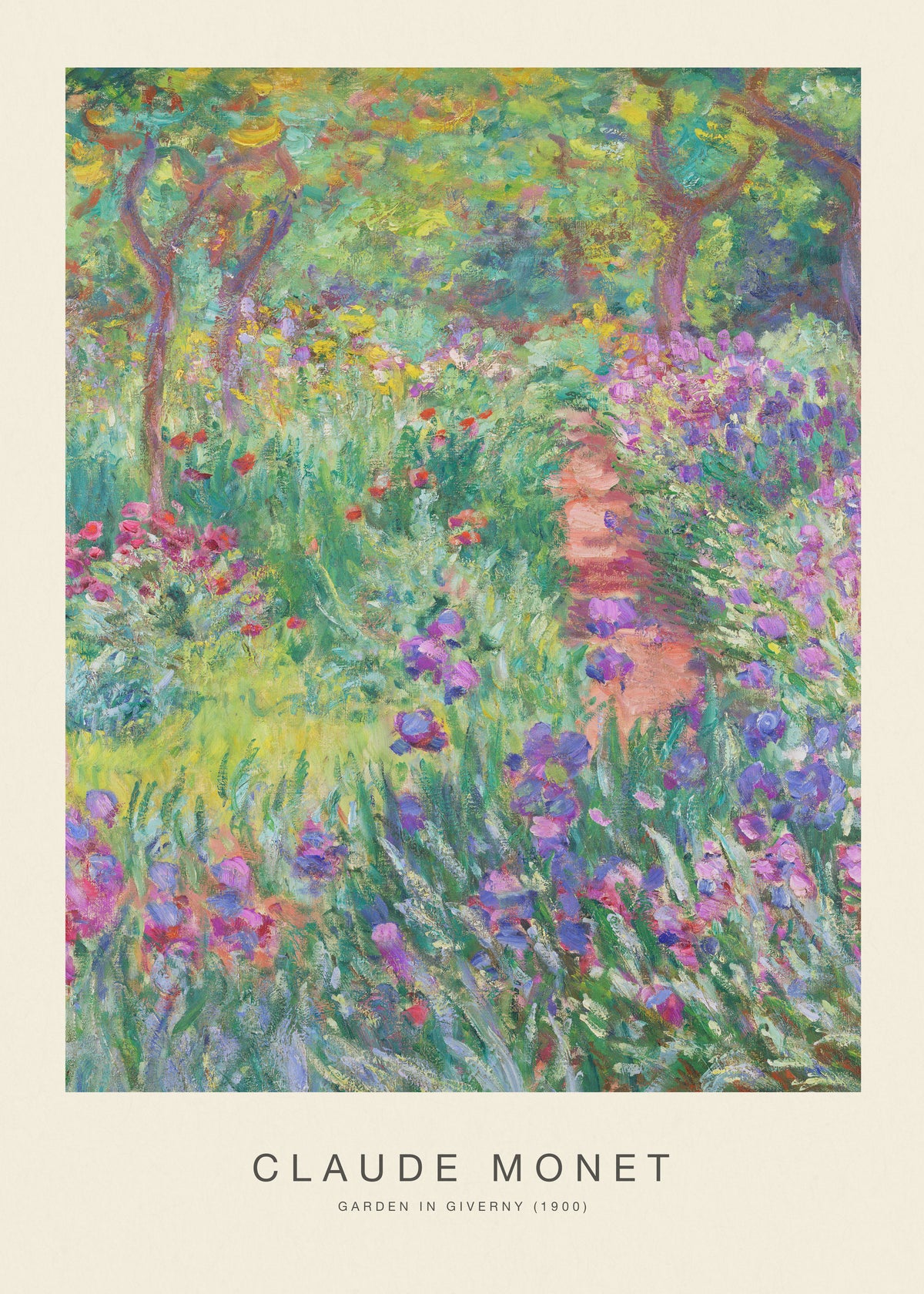 Garden in Giverny (Special Edition) - Claude Monet - Unframed art print