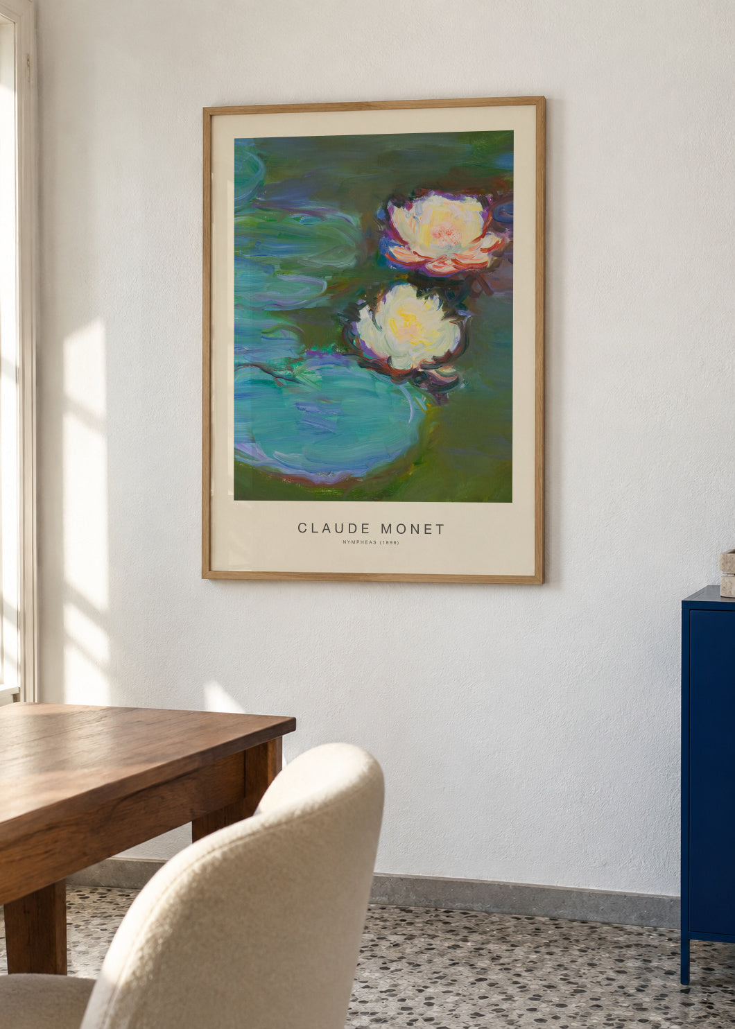 Nympheas (Special Edition) - Claude Monet - Framed poster in an interior