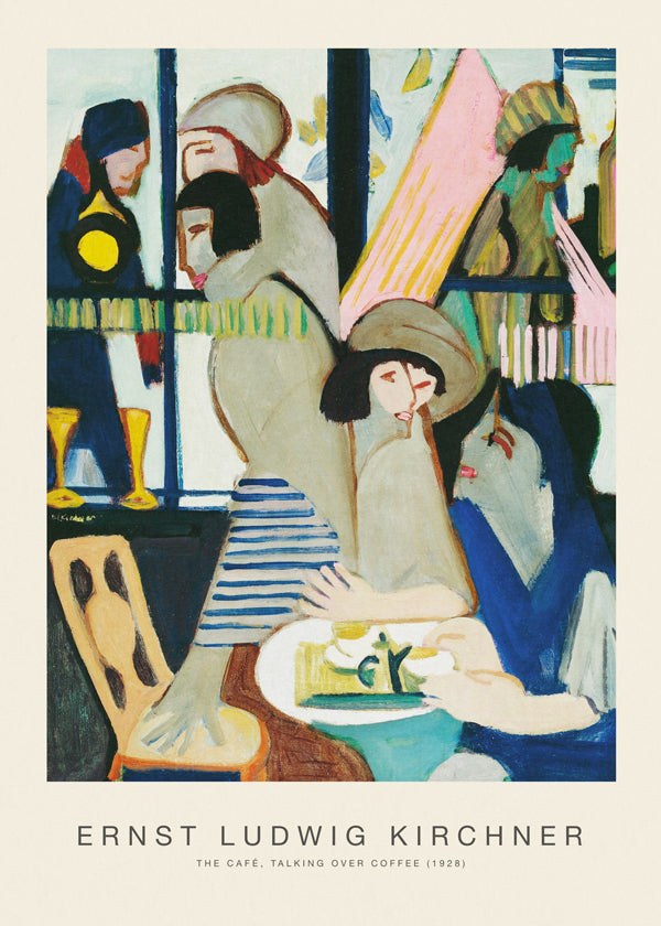 The Café, Talking over Coffee (Special Edition) - Ernst Ludwig Kirchner