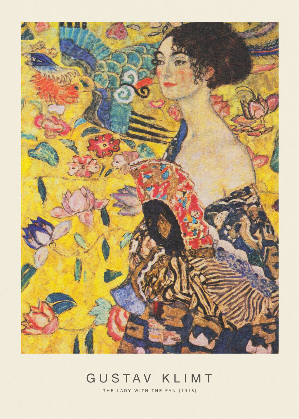 The Lady with the Fan (Special Edition) - Gustav Klimt - Unframed art print