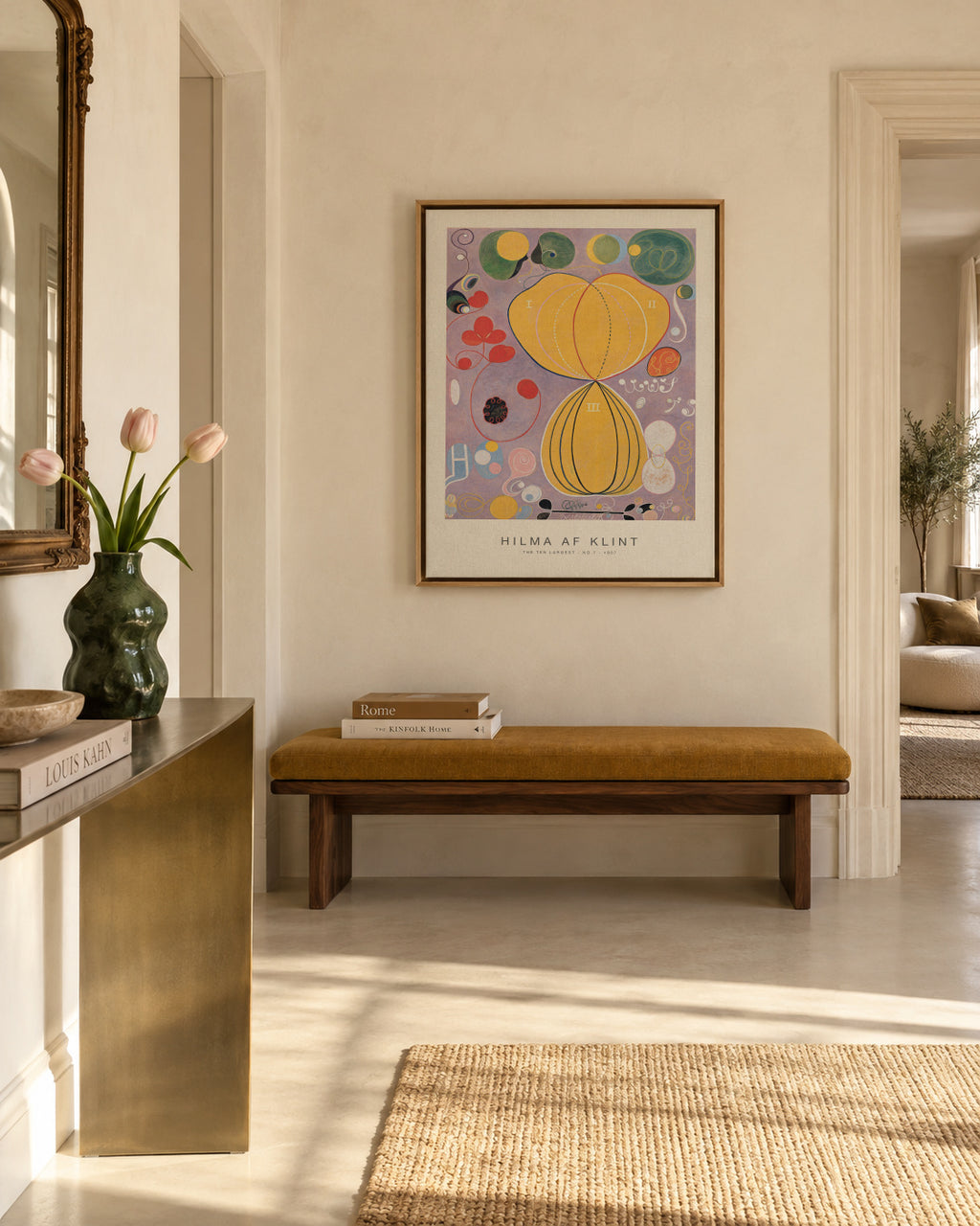 The Ten Largest, No.7 (Special Edition) - Hilma af Klint - Framed canvas in an interior
