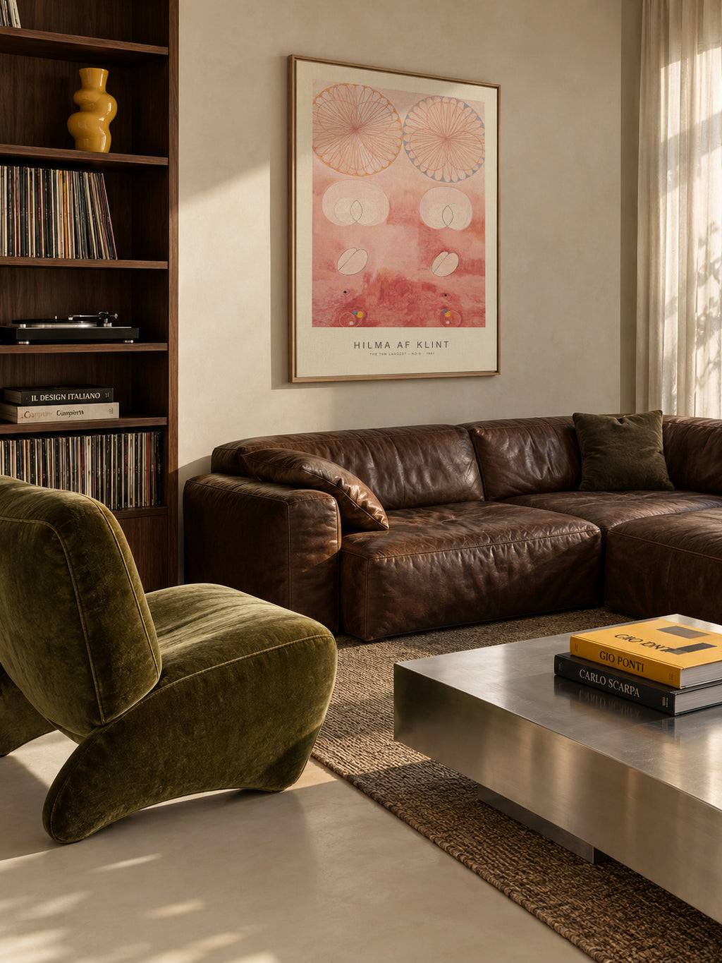 The Ten Largest, No.9 (Special Edition) - Hilma af Klint - Framed canvas in an interior