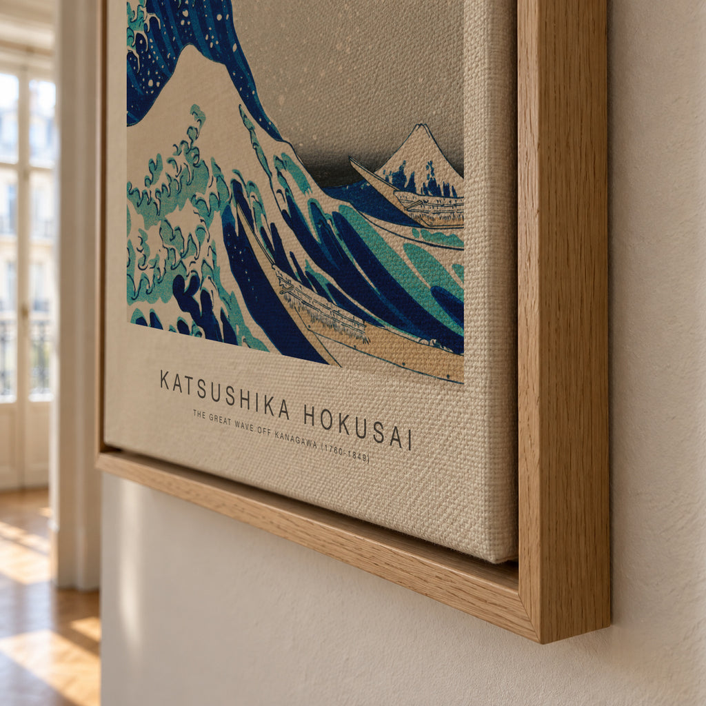 The Great Wave Off Kanagawa (Special Edition) - Katsushika Hokusai - Framed canvas detail