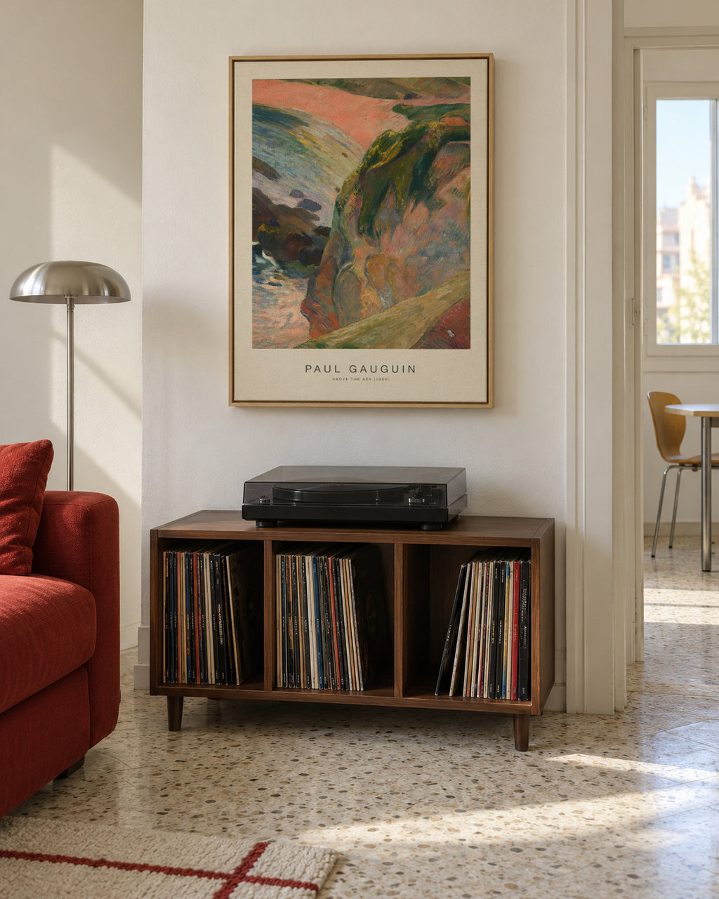 Above the Sea (Special Edition) - Paul Gauguin - Framed canvas in an interior