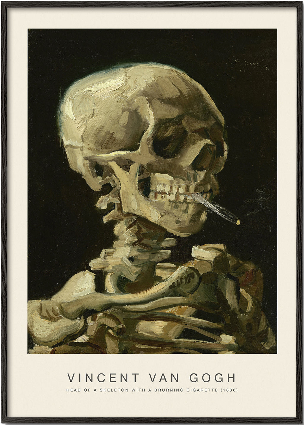 Skeleton with a burning cigarette (Special Edition) - Vincent van Gogh